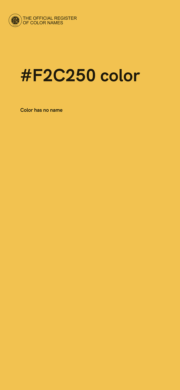 #F2C250 color image