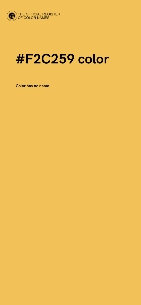 #F2C259 color image