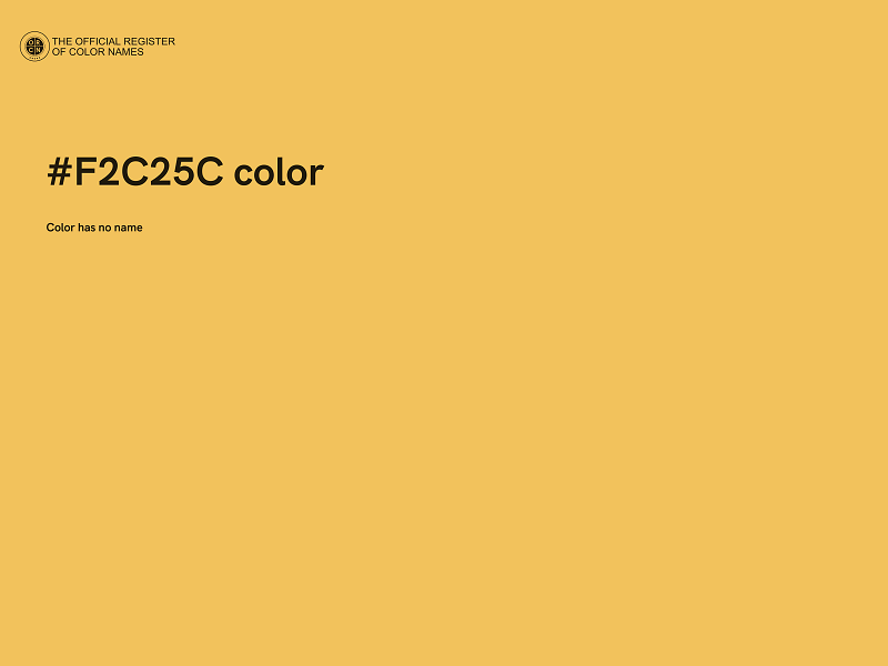 #F2C25C color image