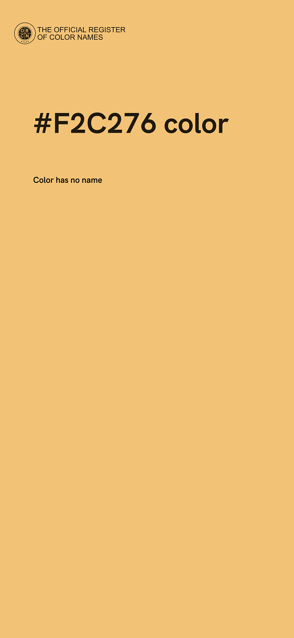 #F2C276 color image