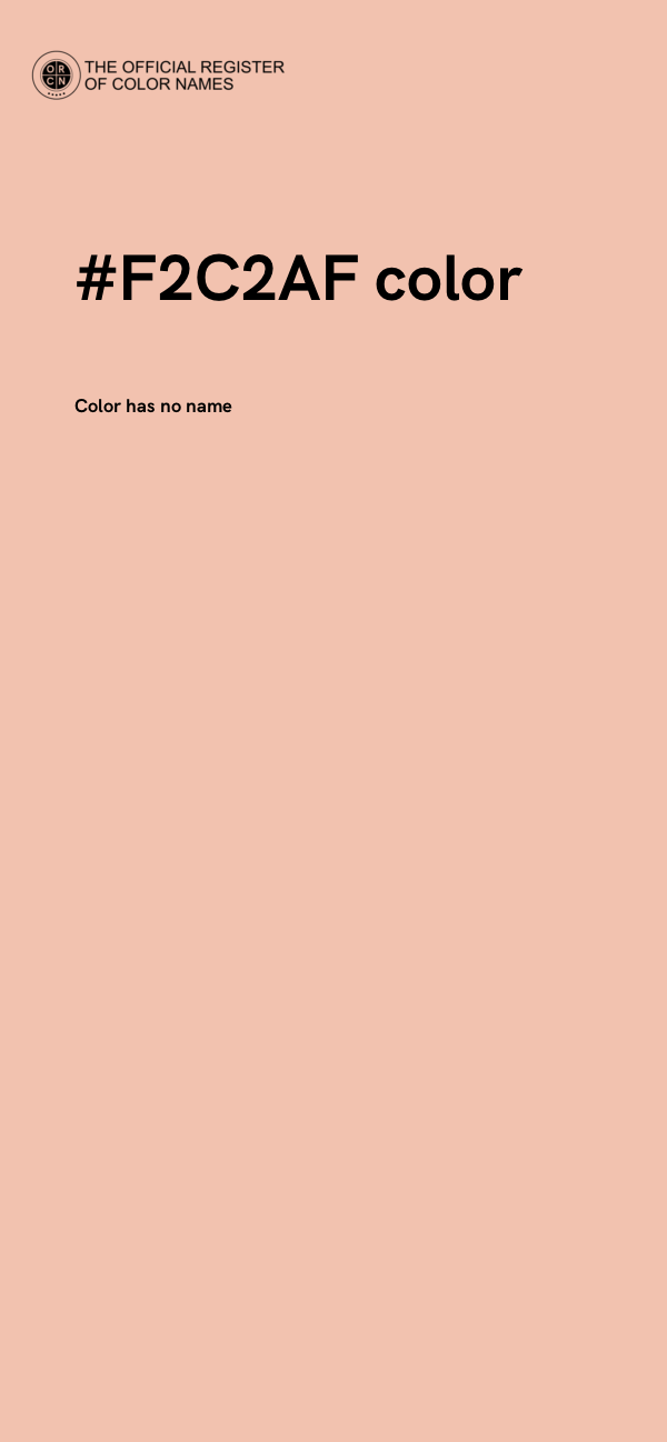 #F2C2AF color image