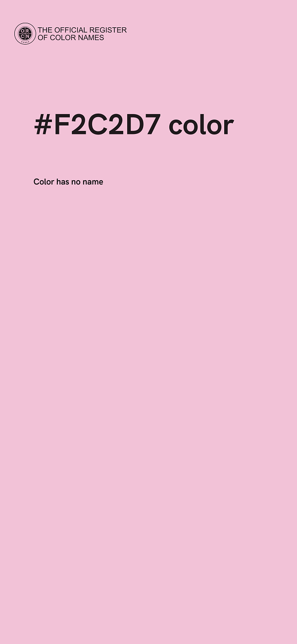 #F2C2D7 color image