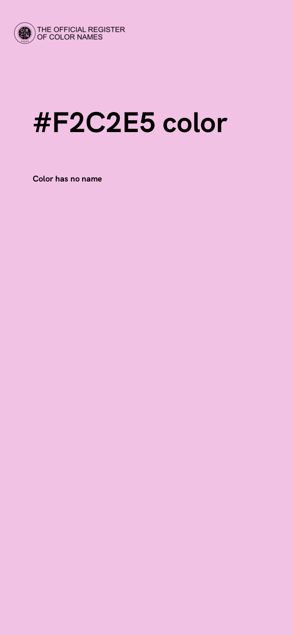 #F2C2E5 color image