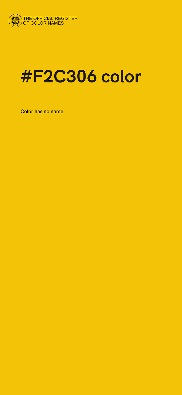 #F2C306 color image