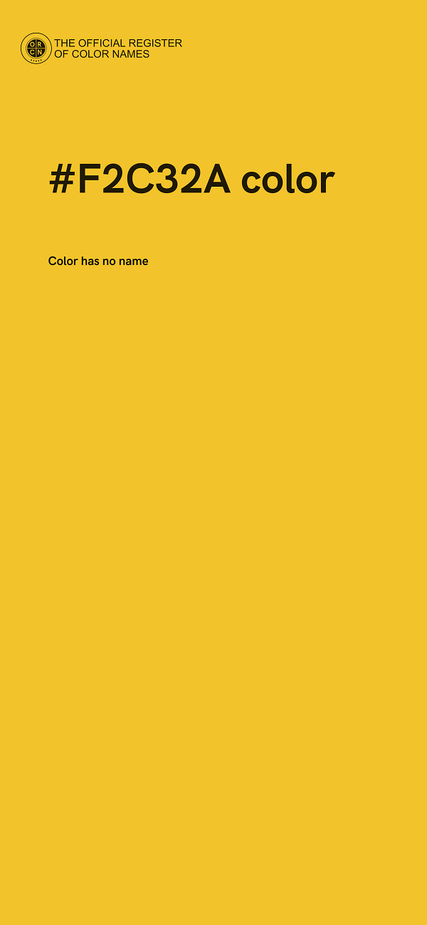 #F2C32A color image