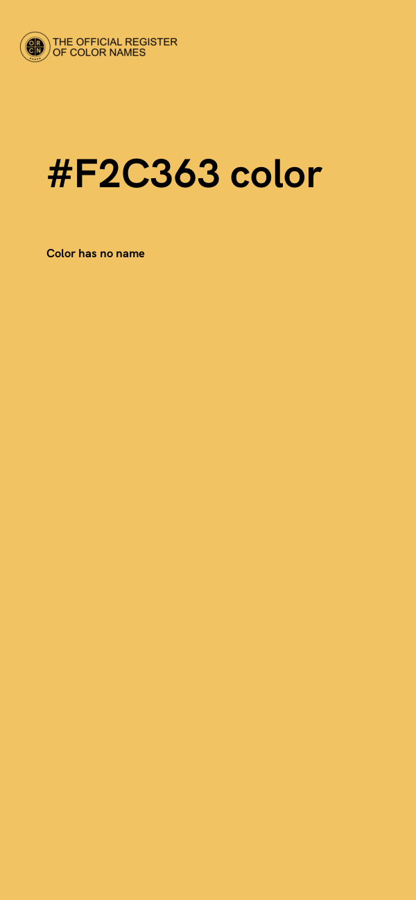 #F2C363 color image