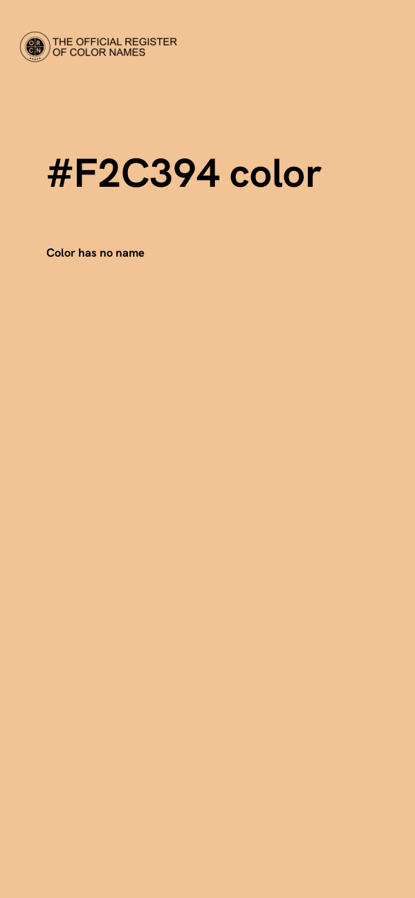 #F2C394 color image