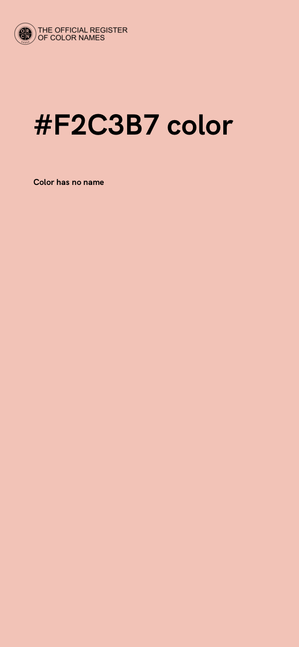 #F2C3B7 color image