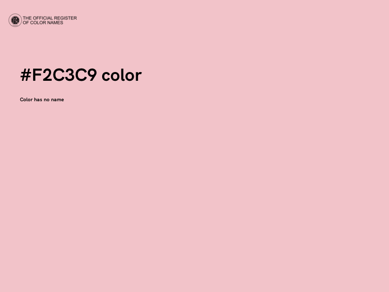 #F2C3C9 color image