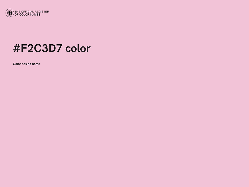 #F2C3D7 color image