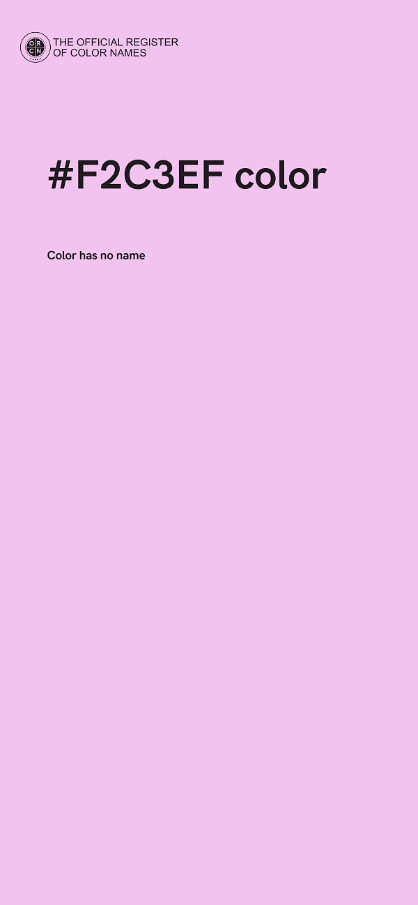 #F2C3EF color image