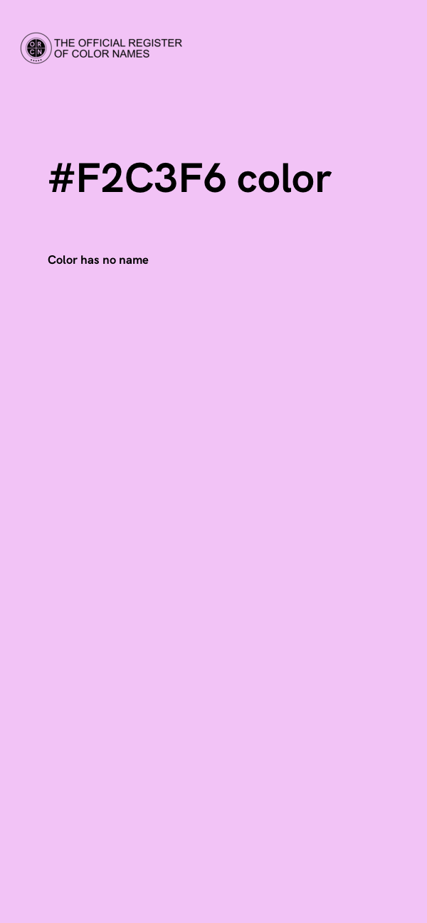 #F2C3F6 color image