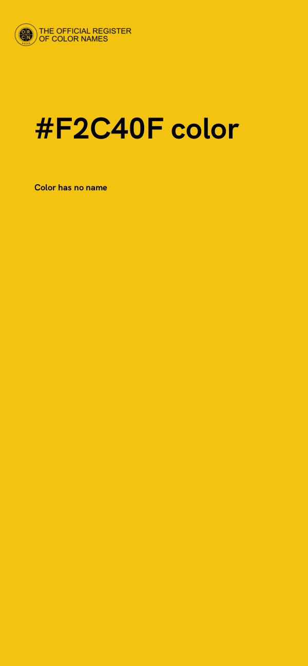 #F2C40F color image