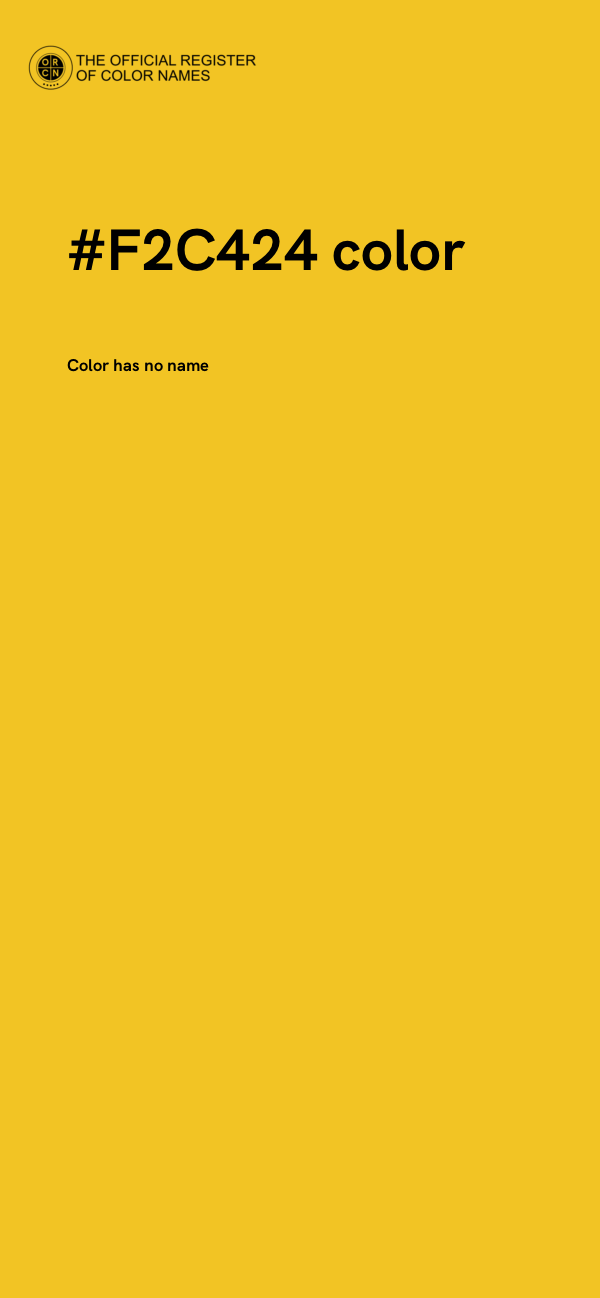 #F2C424 color image