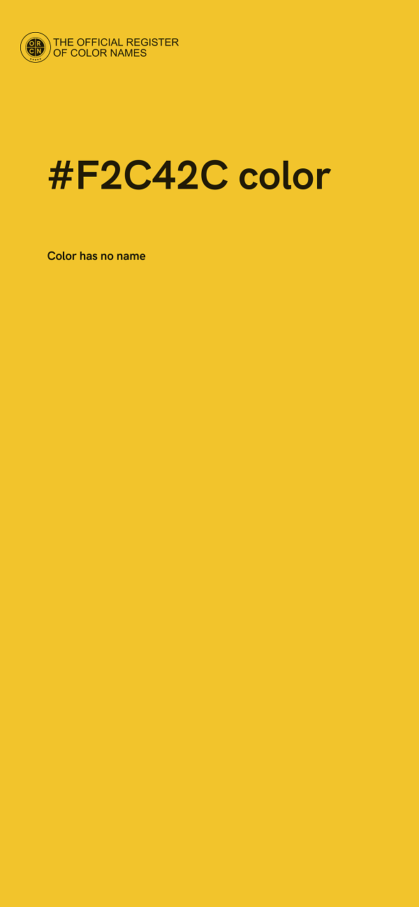 #F2C42C color image