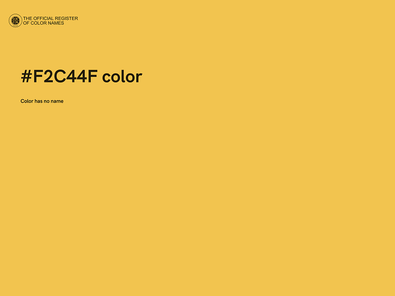 #F2C44F color image