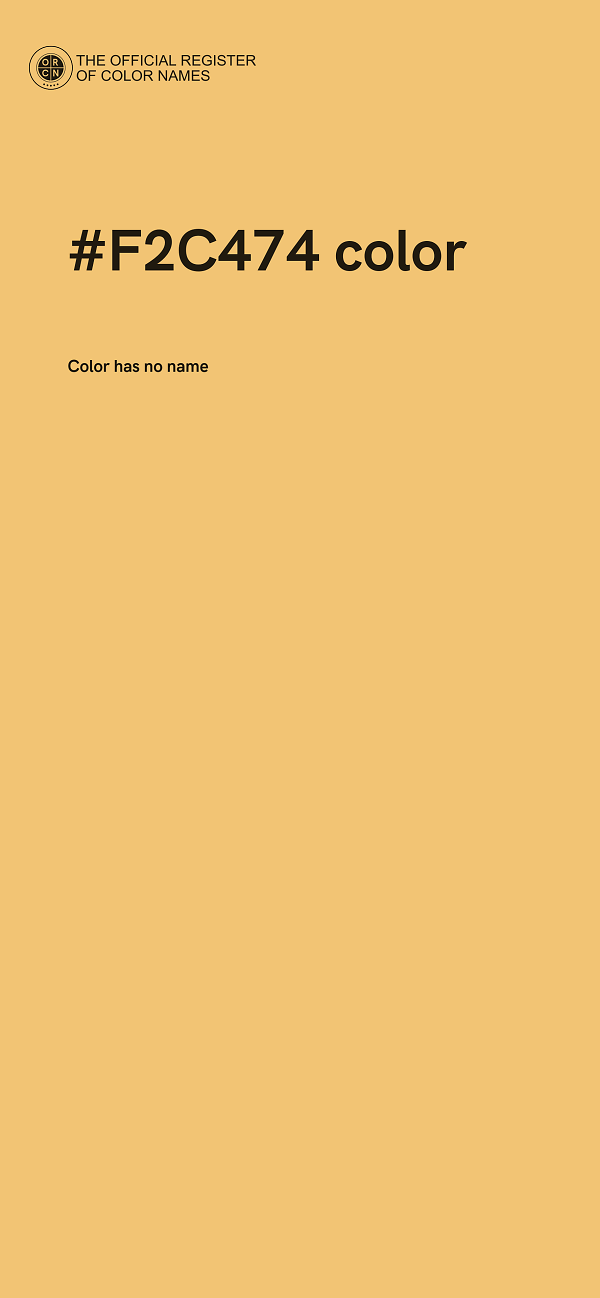 #F2C474 color image
