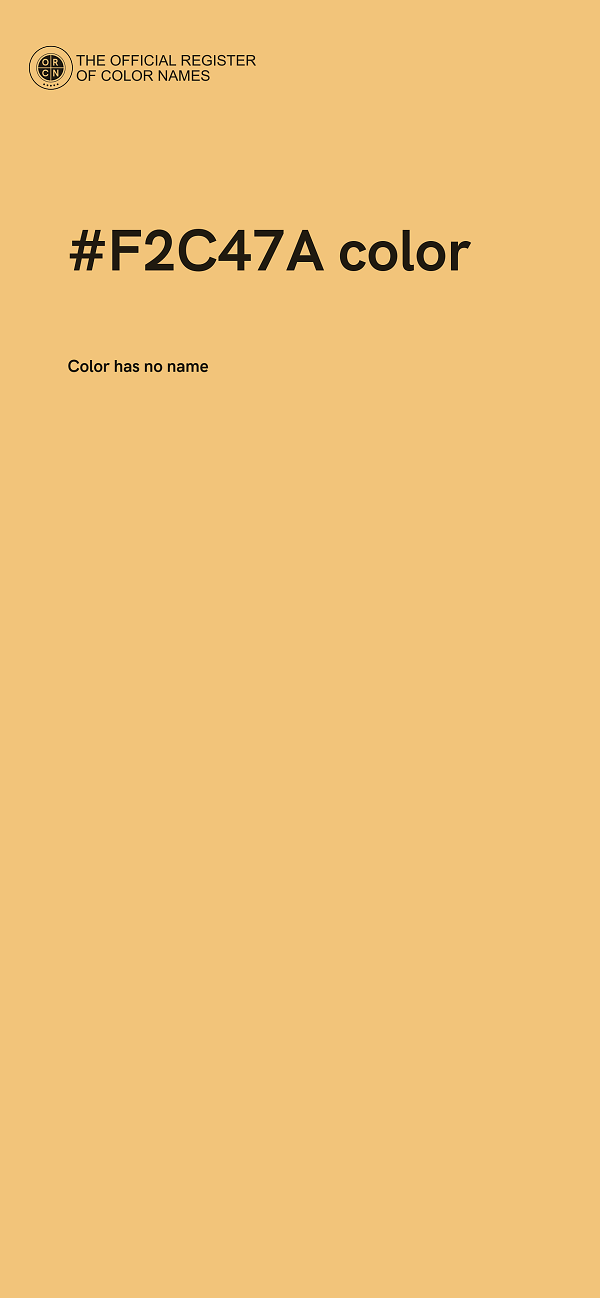 #F2C47A color image