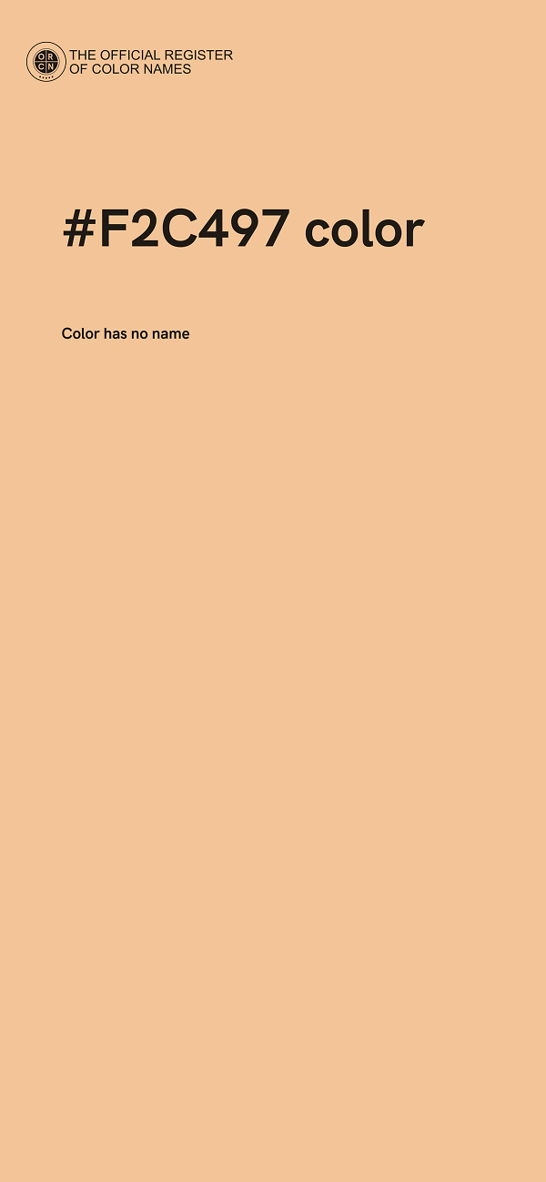 #F2C497 color image