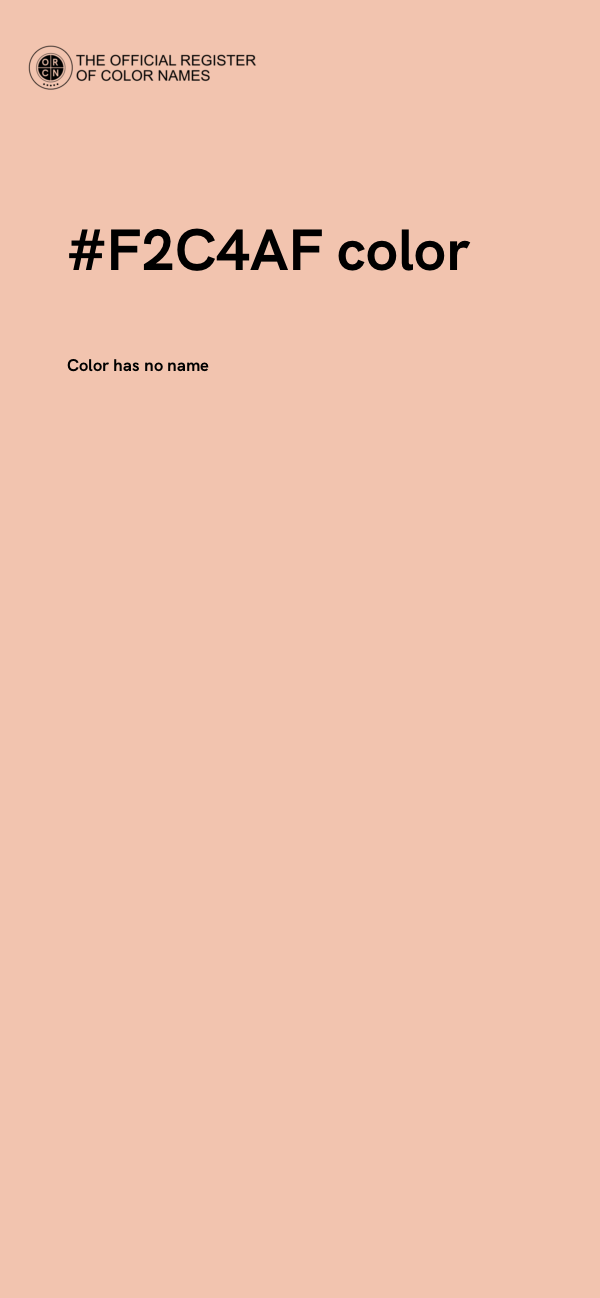 #F2C4AF color image