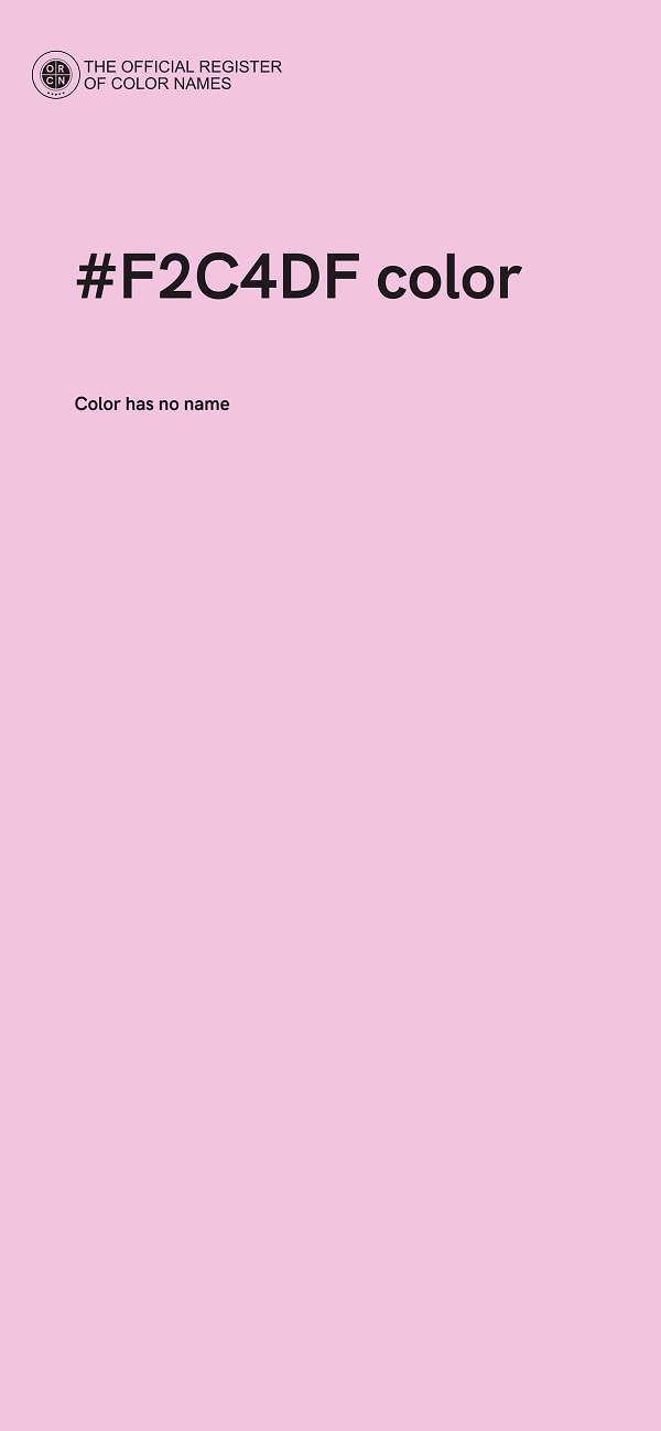 #F2C4DF color image