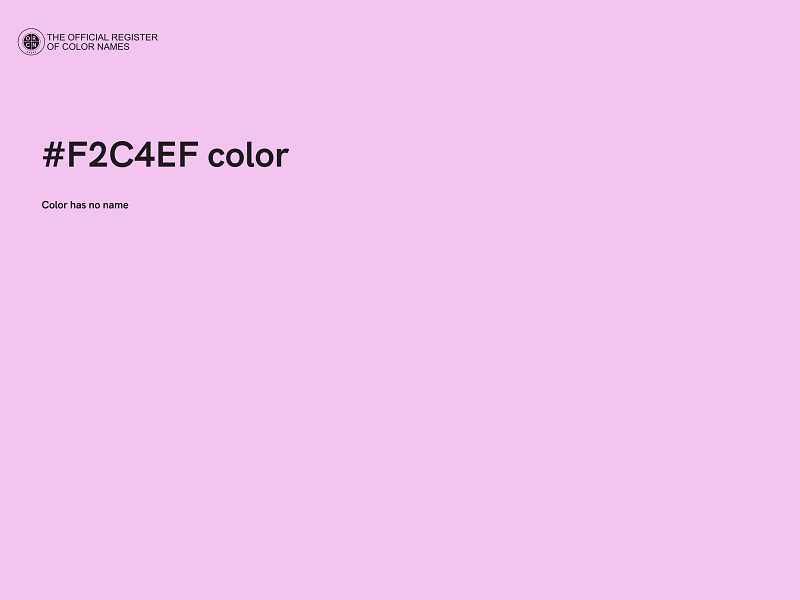 #F2C4EF color image