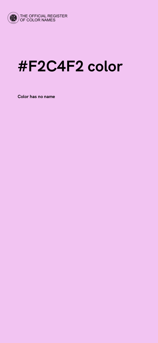 #F2C4F2 color image