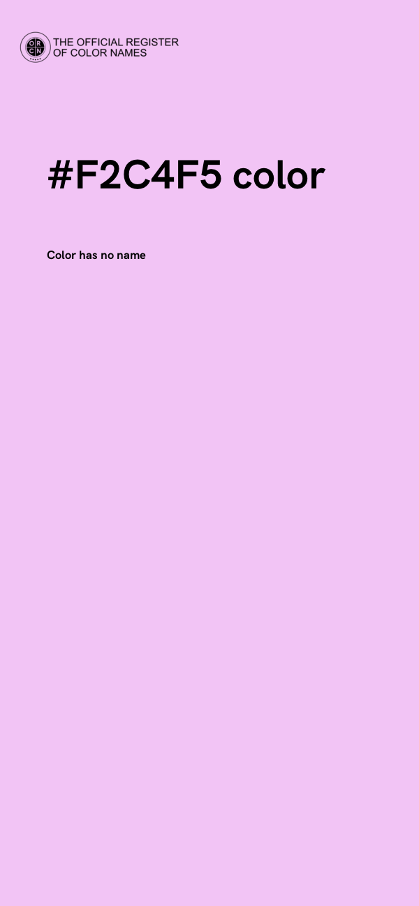 #F2C4F5 color image