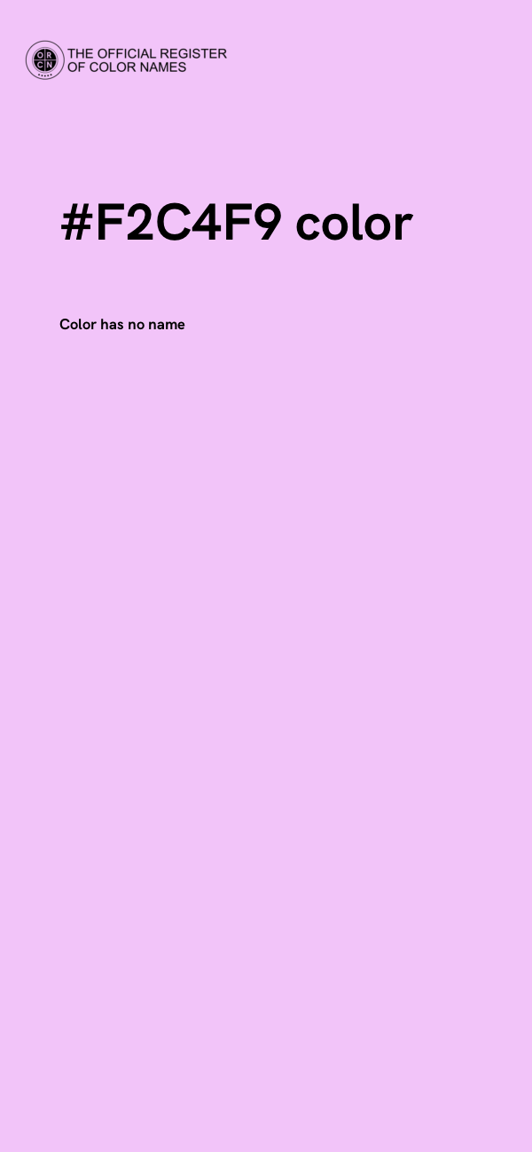 #F2C4F9 color image