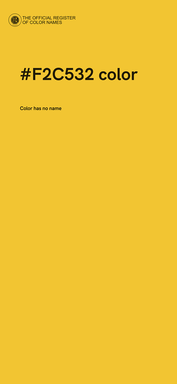 #F2C532 color image