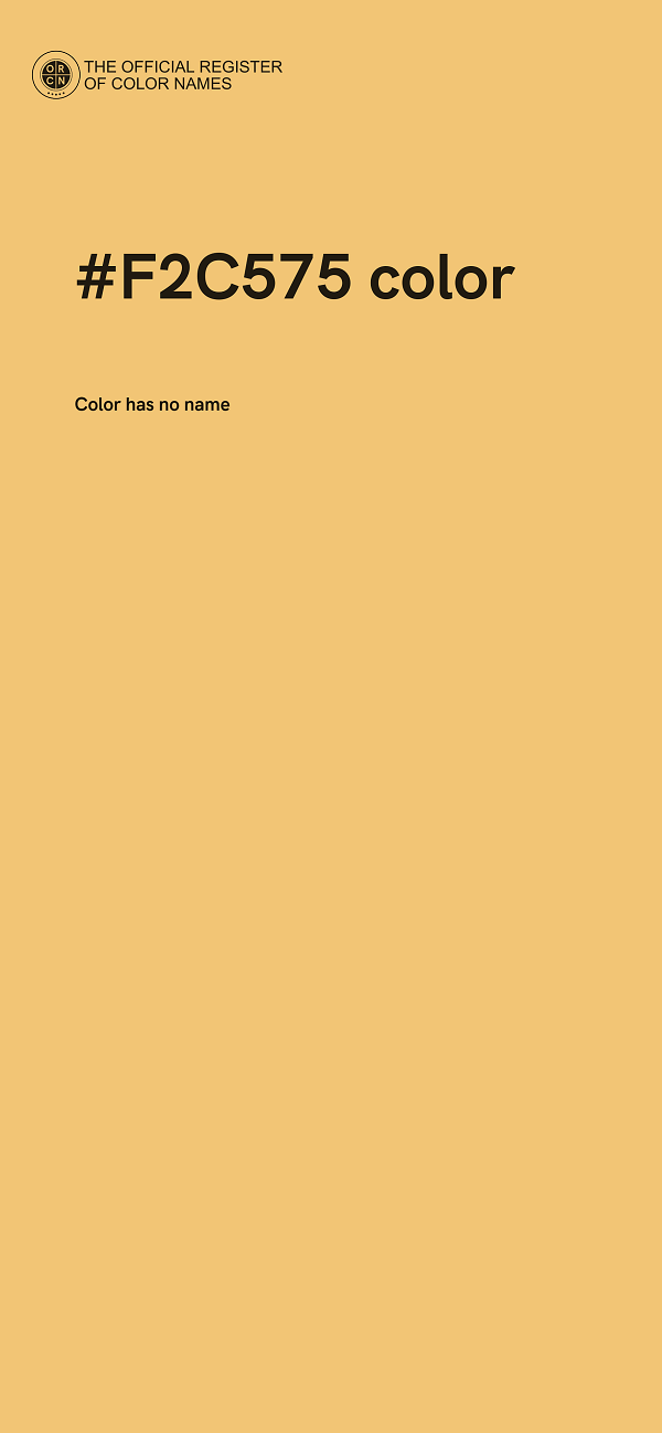 #F2C575 color image