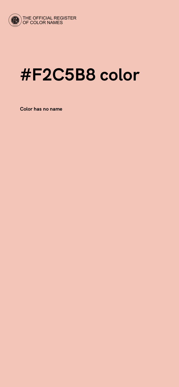 #F2C5B8 color image