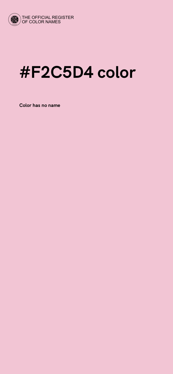 #F2C5D4 color image