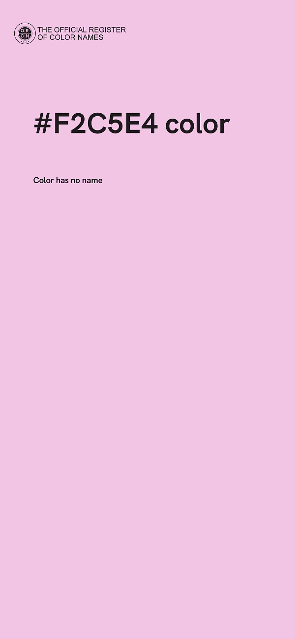 #F2C5E4 color image