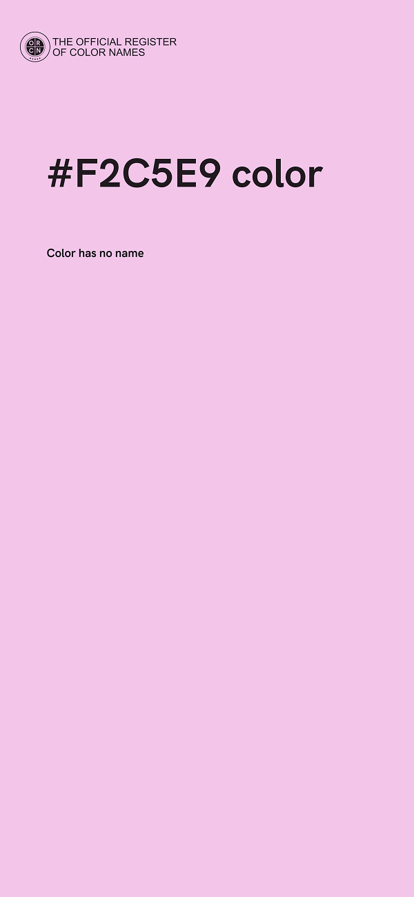 #F2C5E9 color image