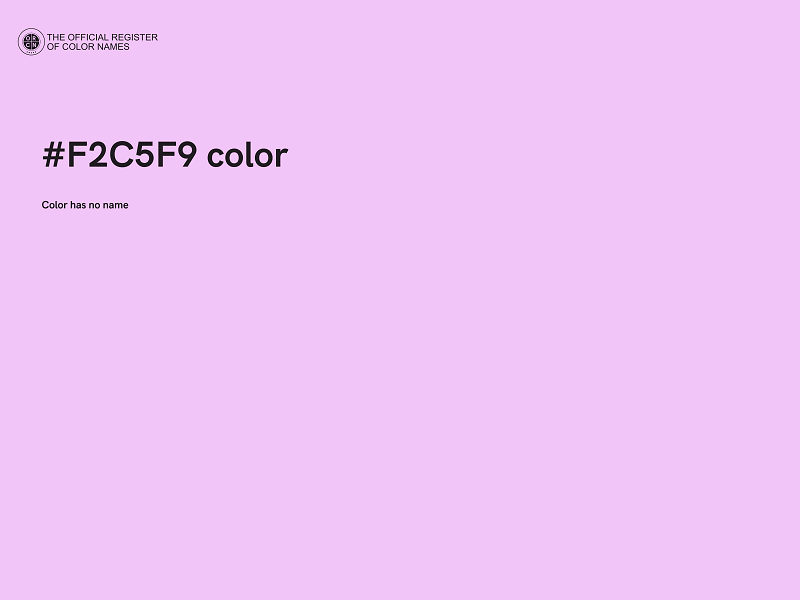 #F2C5F9 color image