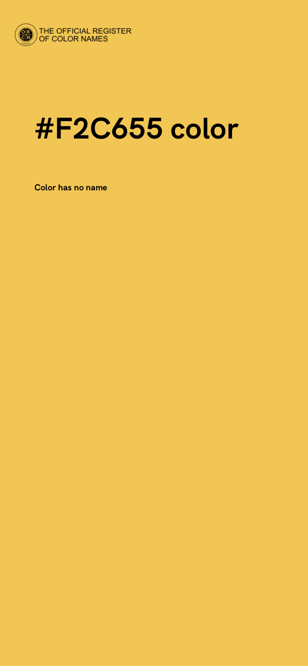 #F2C655 color image