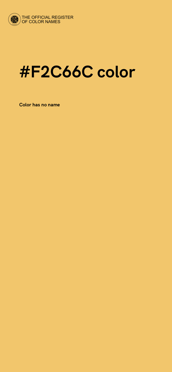 #F2C66C color image
