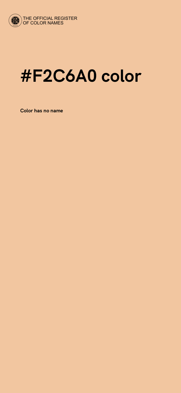 #F2C6A0 color image
