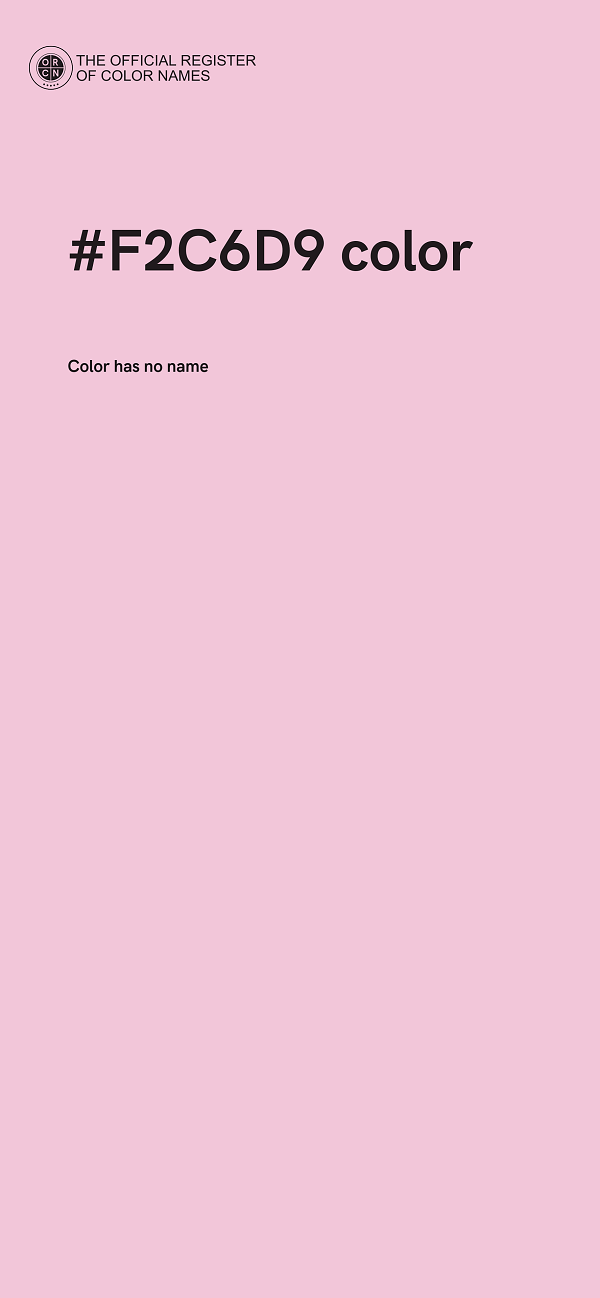 #F2C6D9 color image