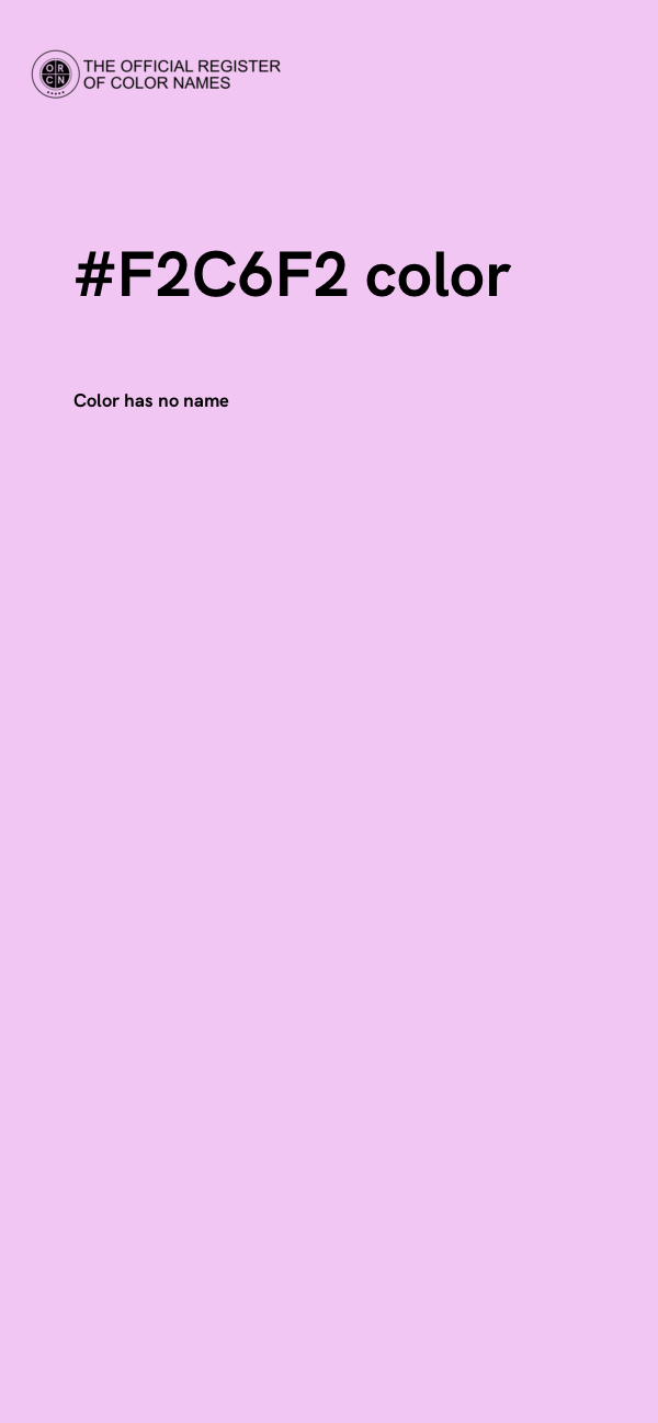 #F2C6F2 color image