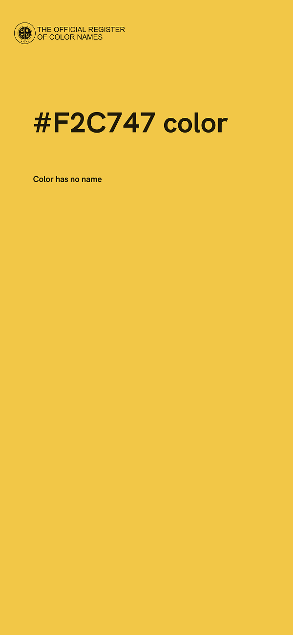 #F2C747 color image