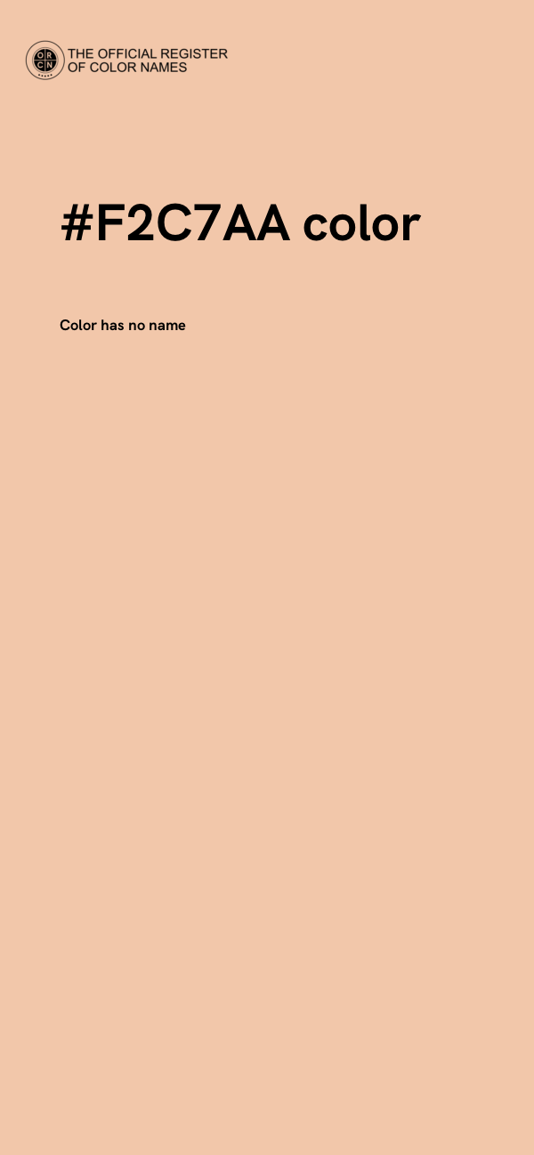 #F2C7AA color image