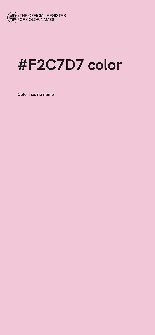 #F2C7D7 color image