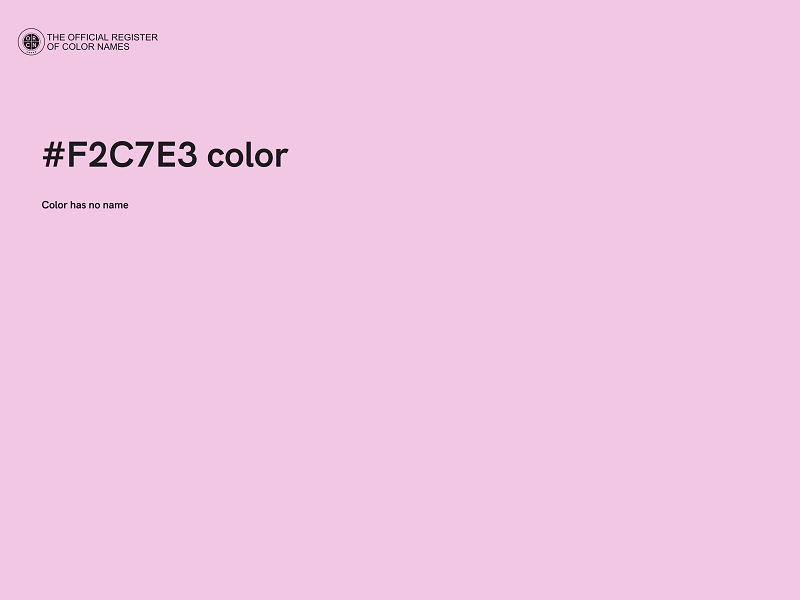 #F2C7E3 color image