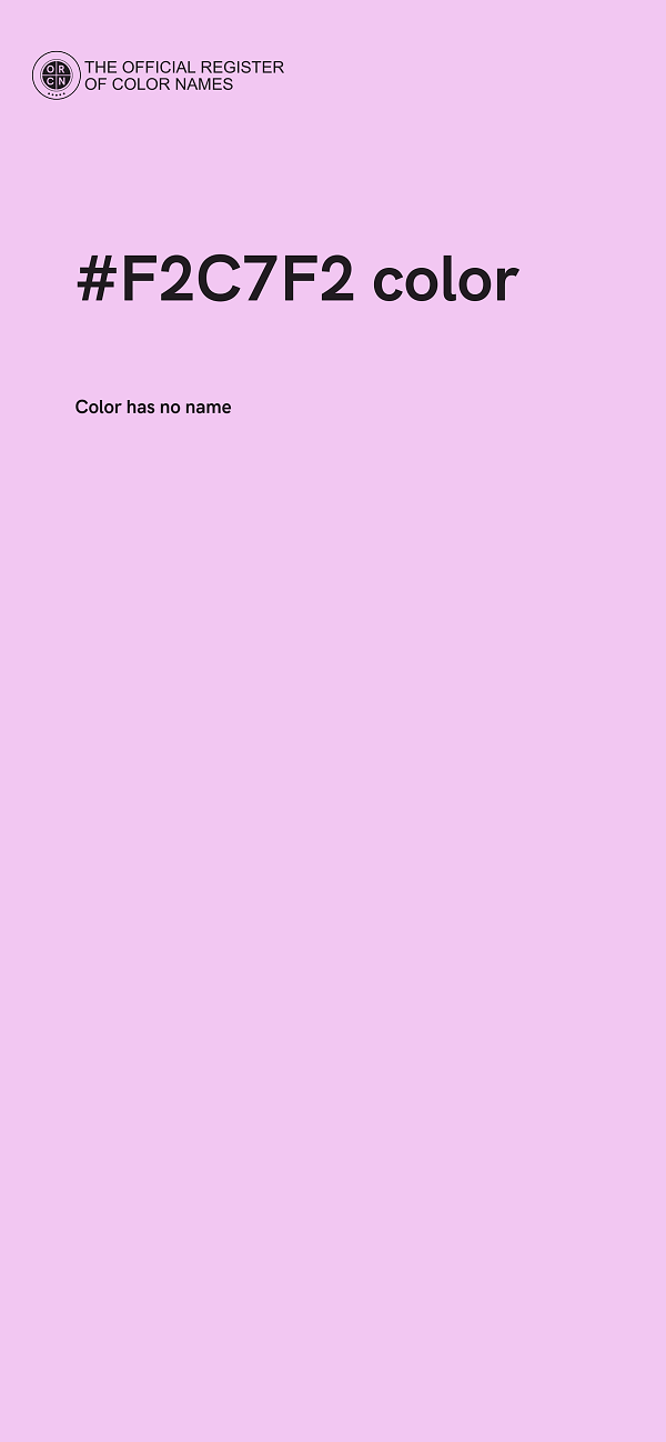 #F2C7F2 color image