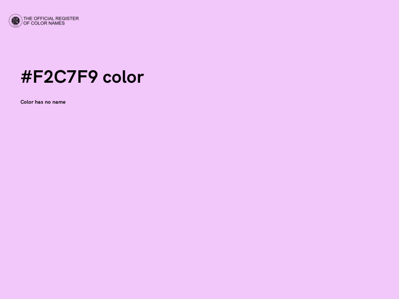 #F2C7F9 color image