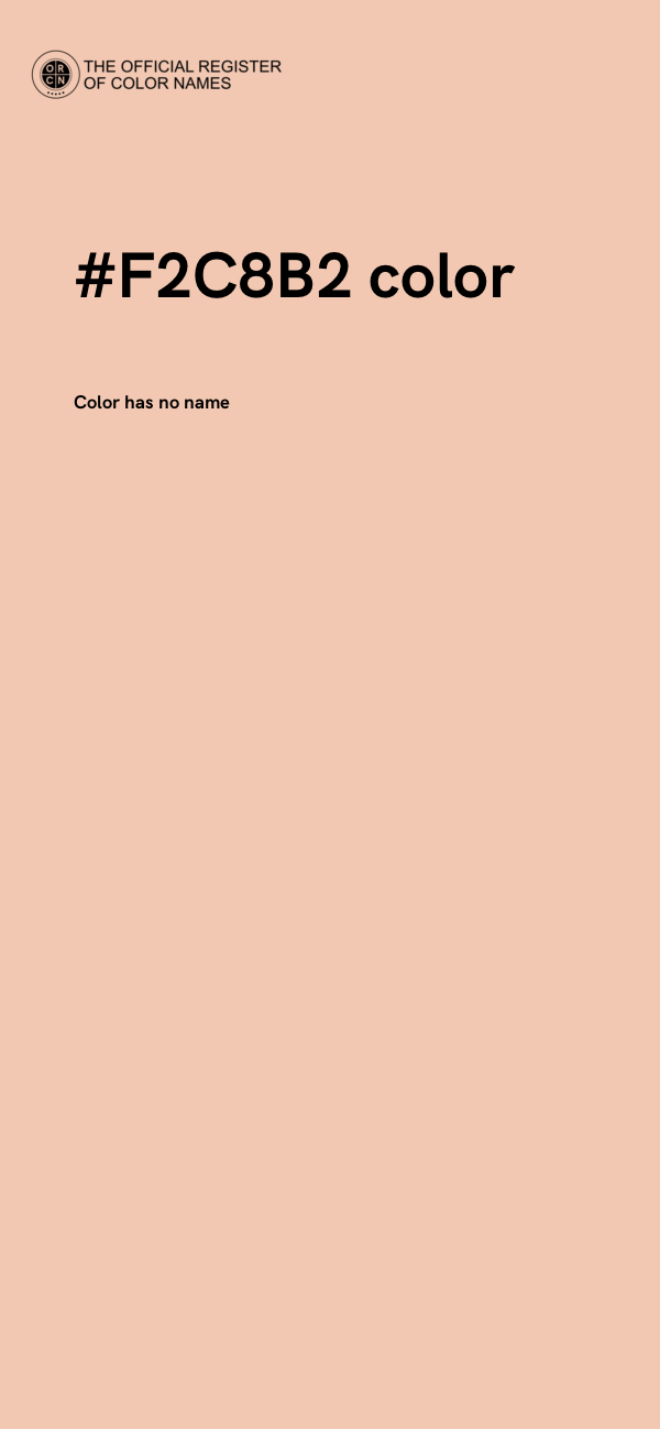 #F2C8B2 color image