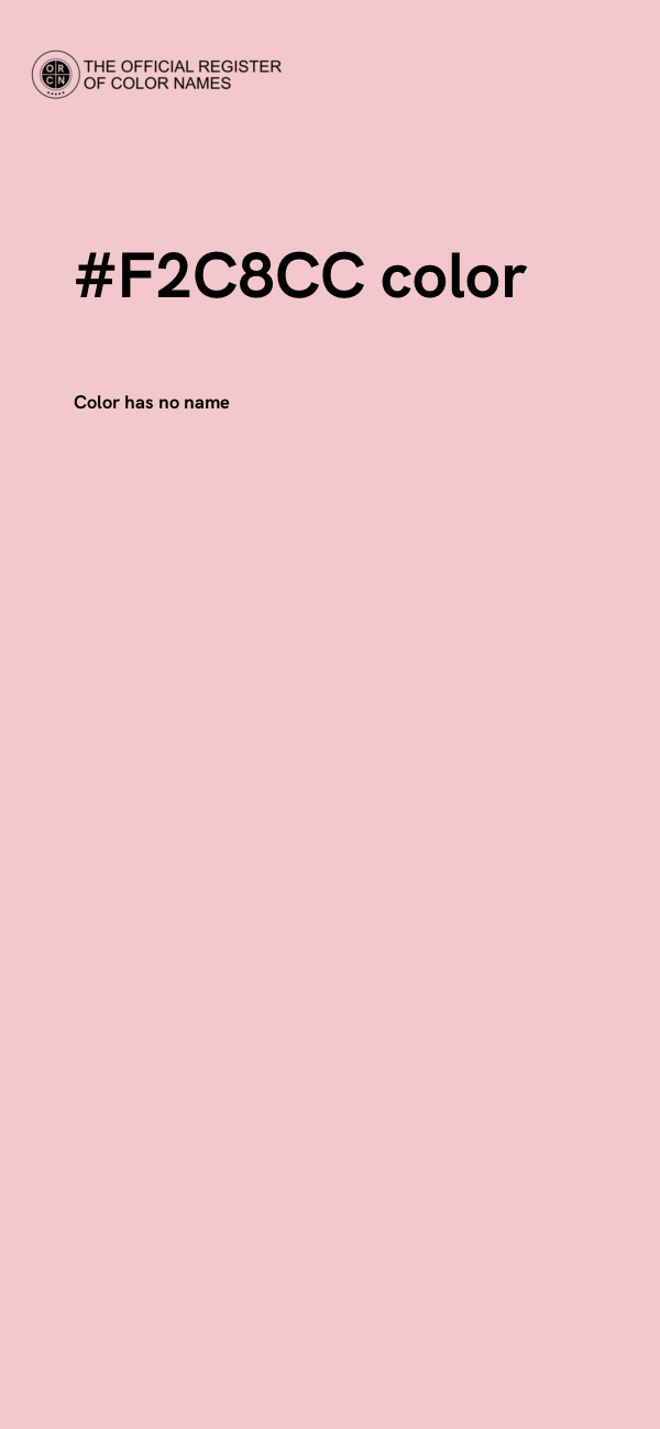 #F2C8CC color image