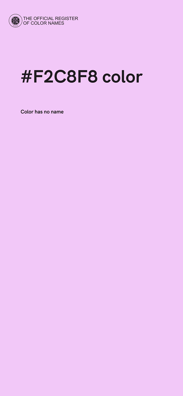 #F2C8F8 color image